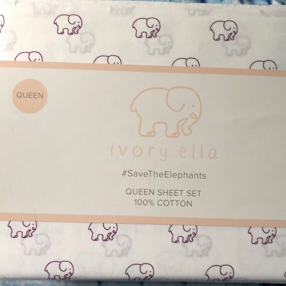 Ivory Ella Queen Sheet Set